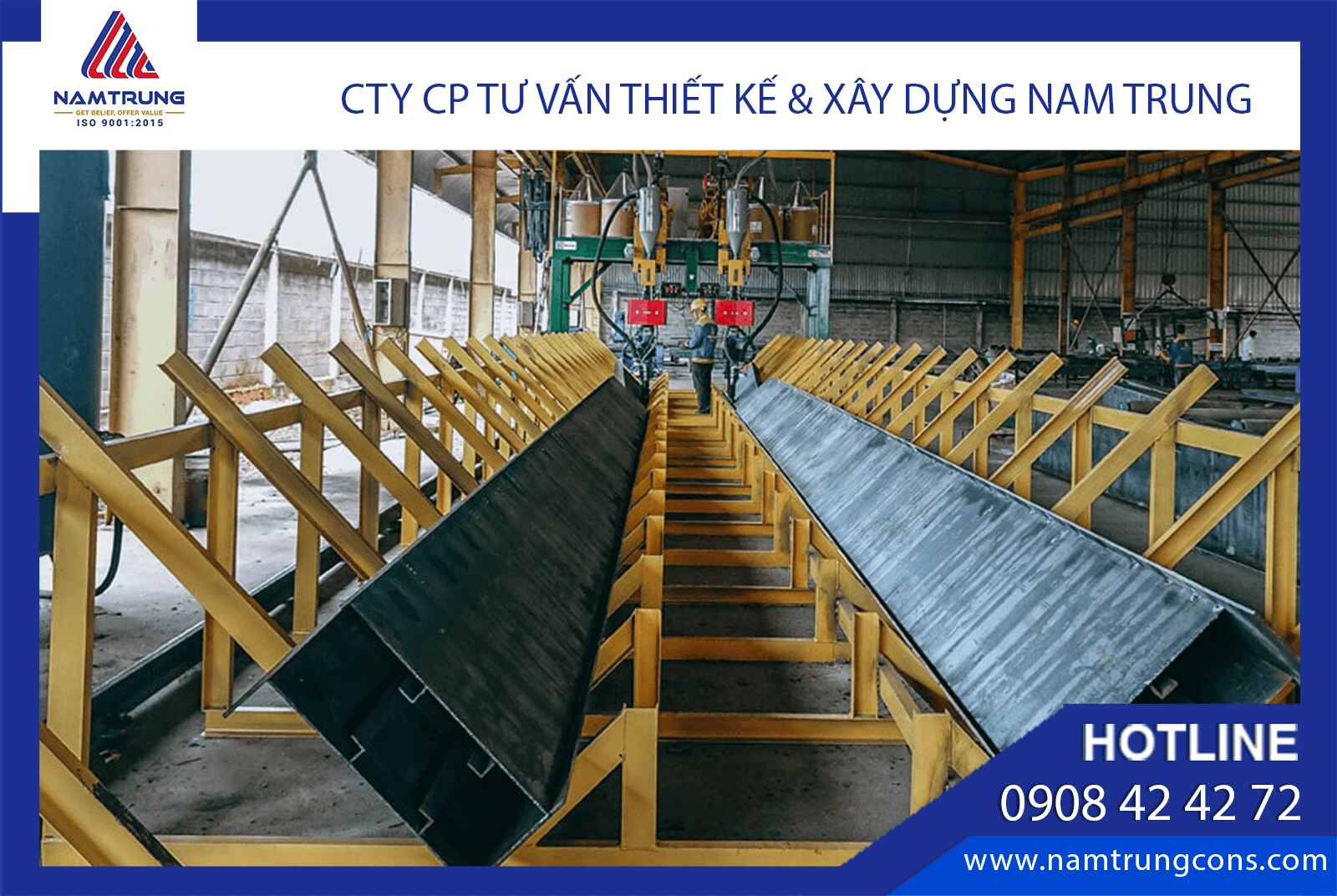 Hình ảnh kết cấu thép tại Nam Trung