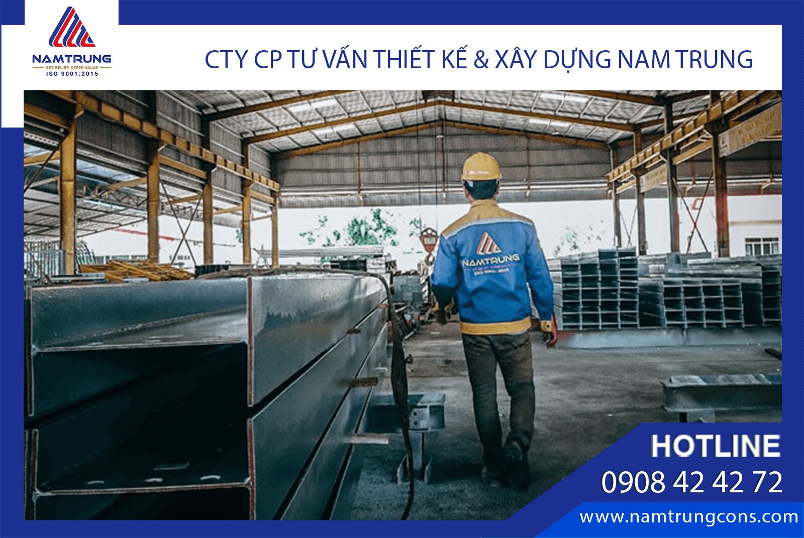 Hình ảnh gia công kết cấu thép Nam Trung