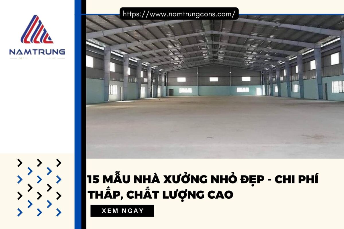 15 mẫu nhà xưởng nhỏ đẹp